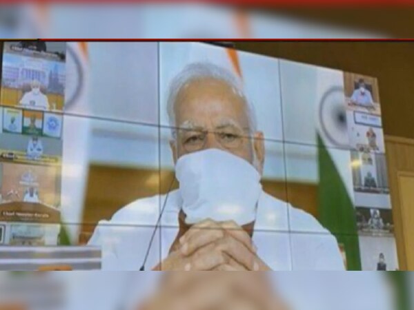 PM मोदी की सभी रियासतों के वज़ीरे आला के साथ मीटिंग जारी, सभी ने पहना मास्क