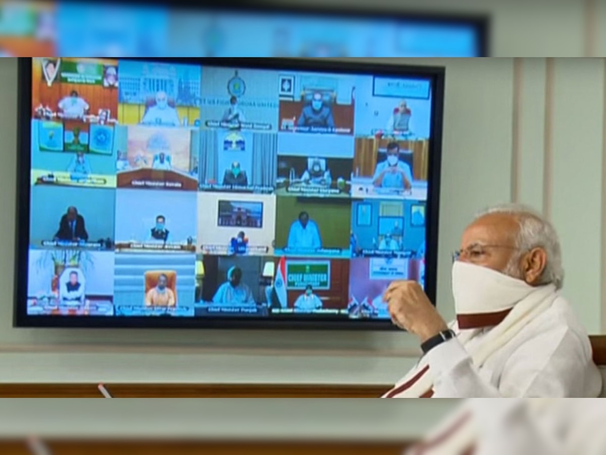 मुख्यमंत्रियों से वीडियो कॉन्फ्रेंसिंग के जरिए पीए ने किया था संवाद. (फोटो- PTI)
