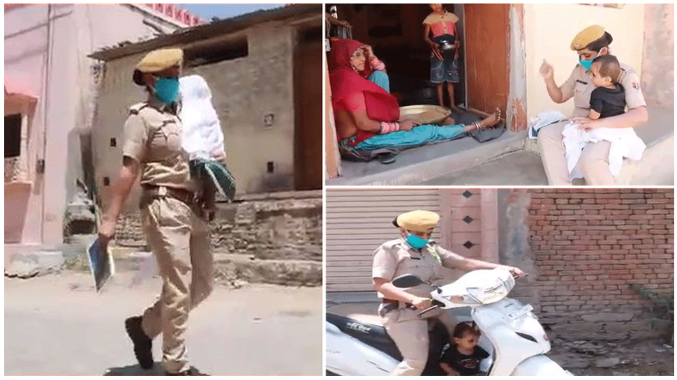 8 महीने के मासूम को गोद में लेकर अवाम की खिदमत कर रही हैं कांस्टेबल धोली चौधरी 8 महीने के मासूम को गोद में लेकर अवाम की खिदमत कर रही हैं कांस्टेबल धोली चौधरी