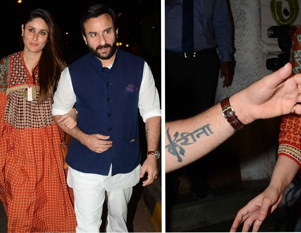 सैफ, करीना के नाम के टैटू को शगुन मानते हैं Saif Ali Khan