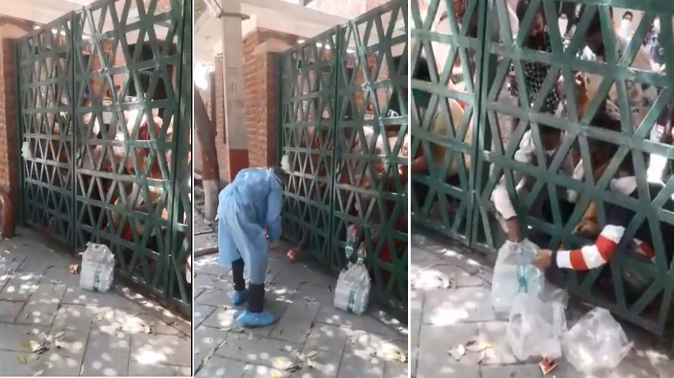 आगरा: क्वारंटीन सेंटर में अमानवीय व्यवहार, खाने-पीने के सामान पर टूटे पीड़ित; तस्वीरें वायरल