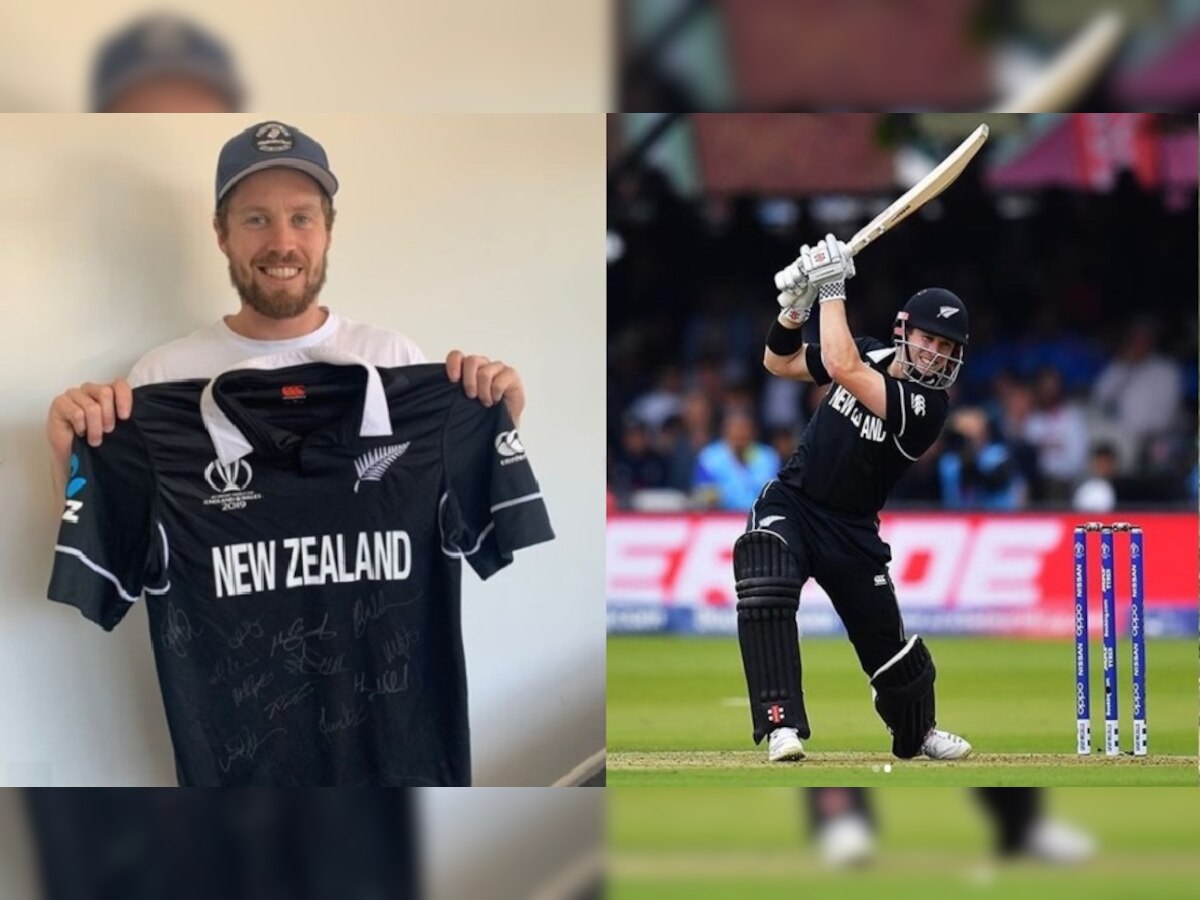 इस जर्सी में वर्ल्ड कप 2019 में खेलने वाली न्यूजीलैंड के सभी खिलाड़ियों के दस्तखत हैं.(फोटो-Instagram/henrynicholls27)