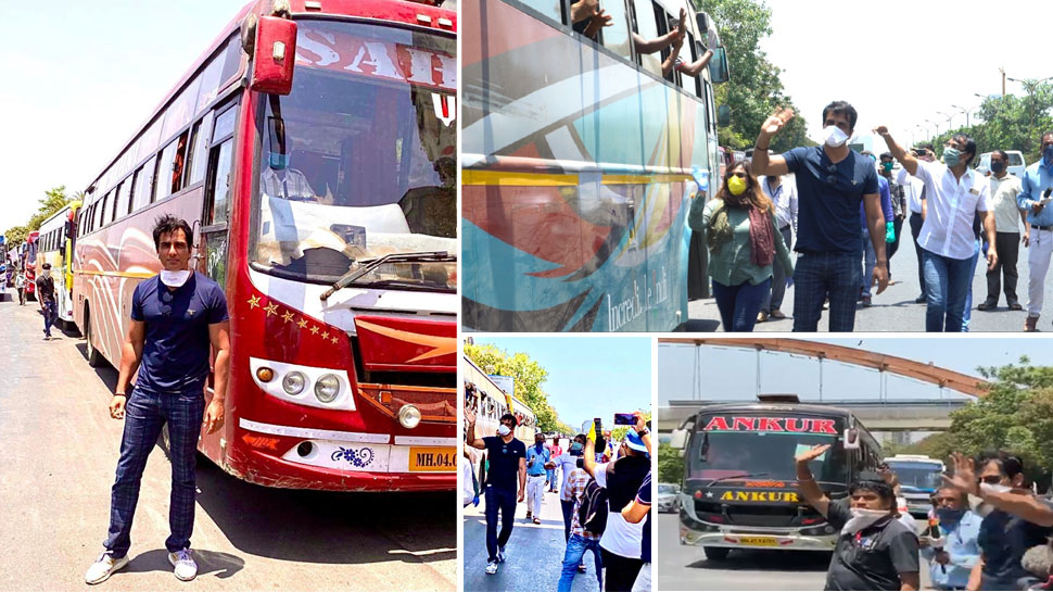 प्रवासी मजदूरों की मदद के लिए आए आगे सोनू सूद, खुद से बसों का इंतजाम किया; विदा करने भी पहुंचे प्रवासी मजदूरों की मदद के लिए आए आगे सोनू सूद, खुद से बसों का इंतजाम किया; विदा करने भी पहुंचे