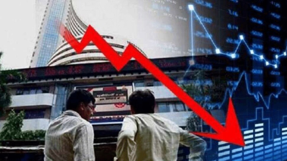 शेयर बाजार में हाहाकार, सेंसेक्स में 600 अंक की गिरावट - Zee News Hindi