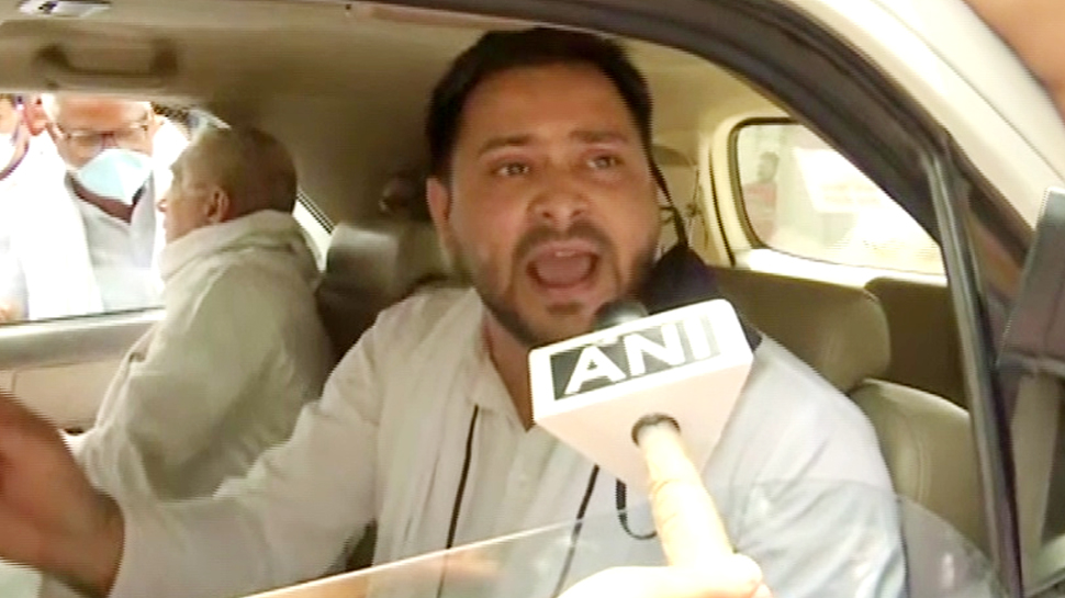 गोपालगंज जाने की इजाज़त न मिलने पर बोले तेजस्वी,"हुकूमत में बैठे लोग जुर्म की जननी" गोपालगंज जाने की इजाज़त न मिलने पर बोले तेजस्वी,"हुकूमत में बैठे लोग जुर्म की जननी"