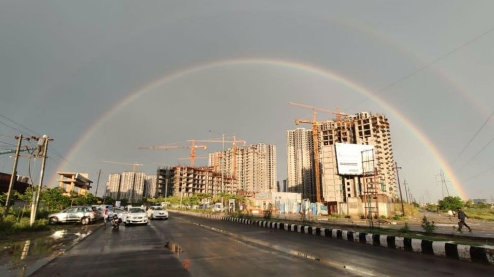 दुर्लभ नजारा delhi after rains rare scenery