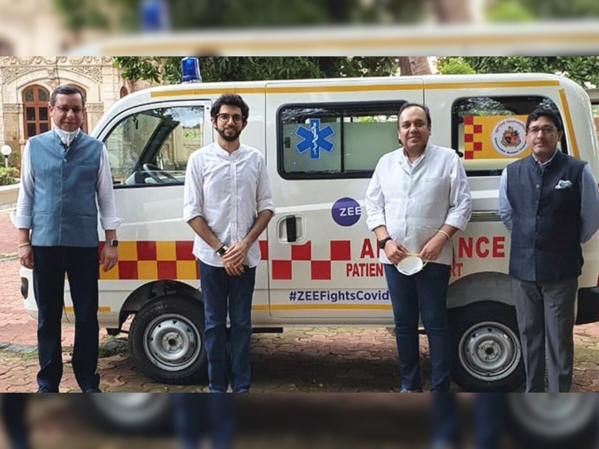 Corona संकट से जूझ रही मुंबई के लिए ZEE समूह ने बढ़ाया मदद का हाथ, सौंपी 46 एंबुलेंस