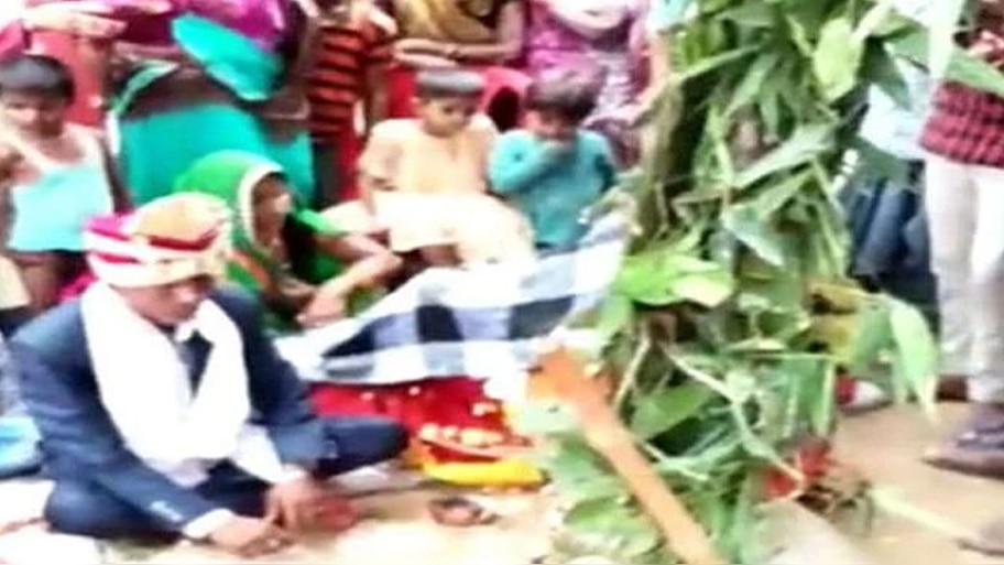 बुज़र्ग वालिद का दिल रखने के लिए बेटे ने पुतले से की शादी, सभी रसूमात की गईं अदा