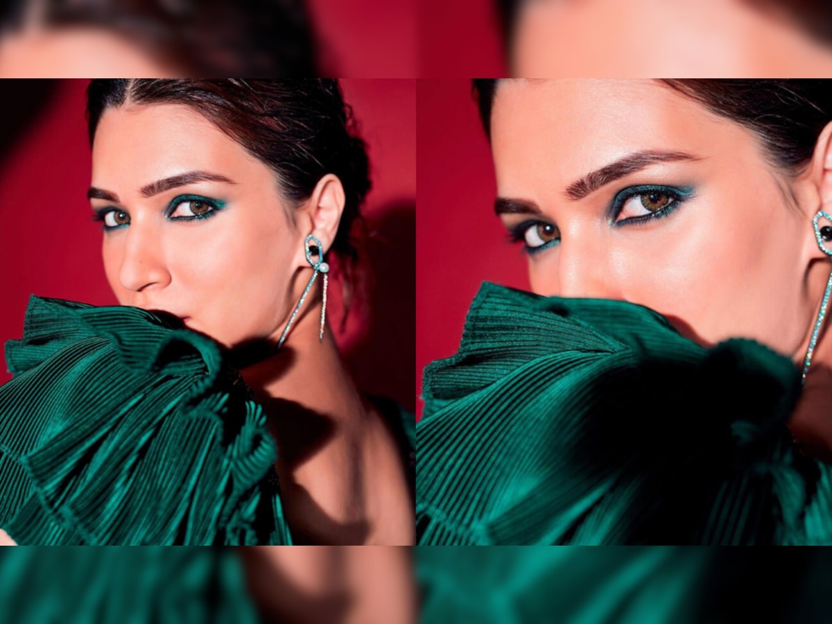 Get Emerald Green Eye Makeup Tips From Kriti Sanon For A Glamorous Look एमरल्ड ग्रीन Eye