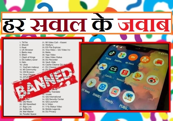 चीनी Apps पर प्रतिबंध के बाद आपके मन में चल रहे सारे सवाल के जवाब, जानिए यहां