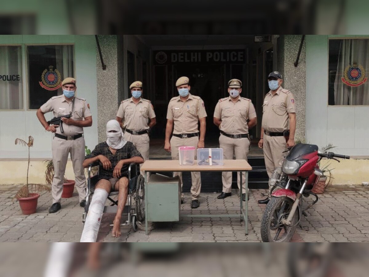 26 मामलों में आरोपी बदमाश से मुठभेड़ के बाद दिल्ली पुलिस ने किया गिरफ्तार
