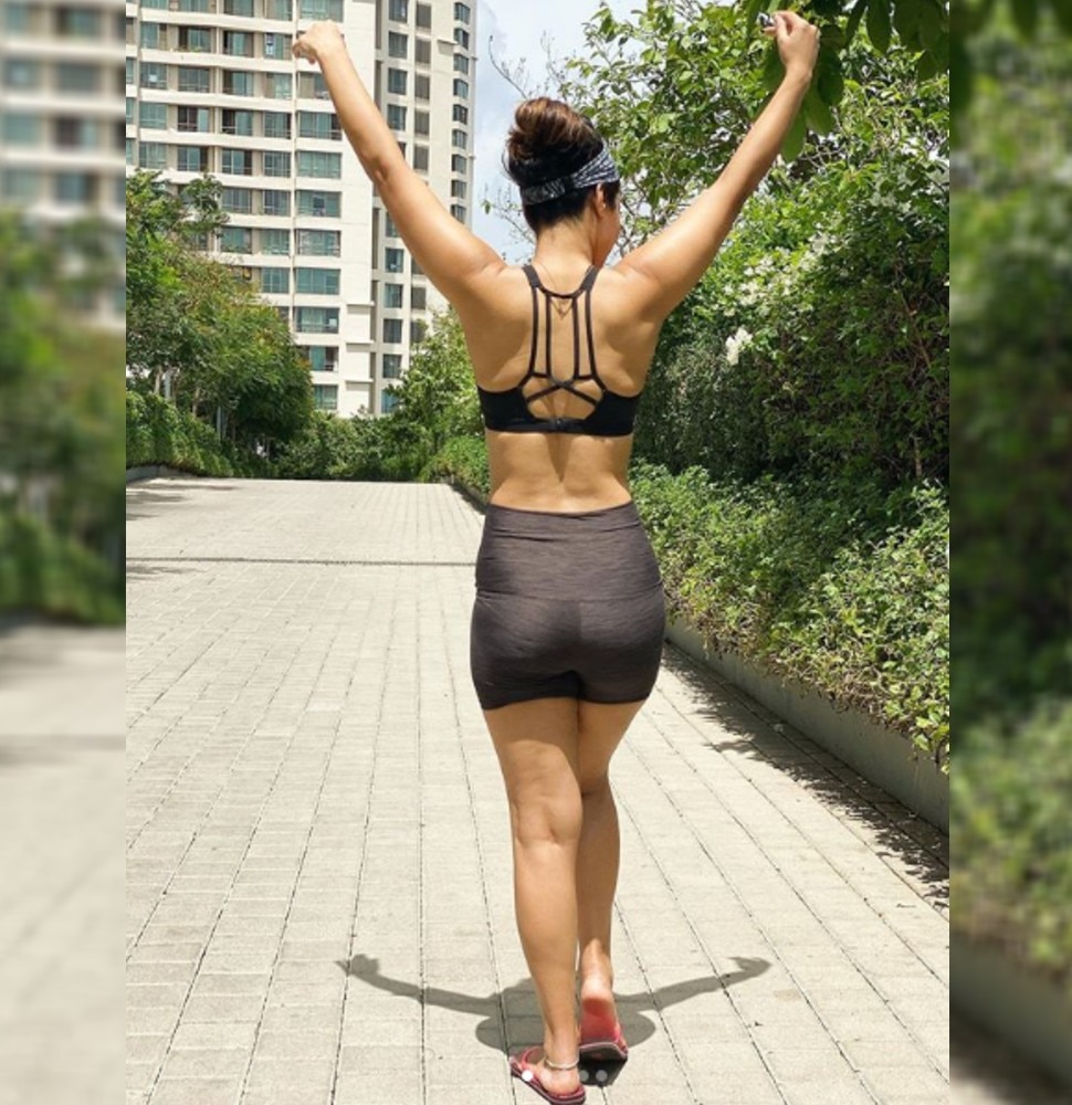 वर्कआउट रूटीन Hina Khan workout