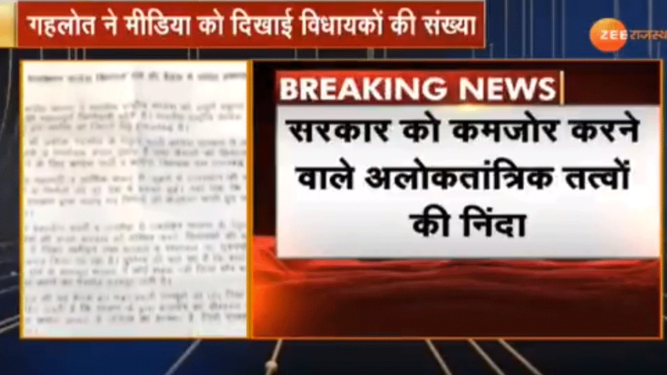 LIVE: राजस्थान में कांग्रेस का घमासान, अब आलाकमान के आदेशों का इंतजार - Zee News Hindi