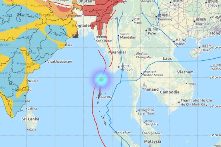 अंडमान में फिर आया भूकंप, 4.3 रही झटकों की तीव्रता