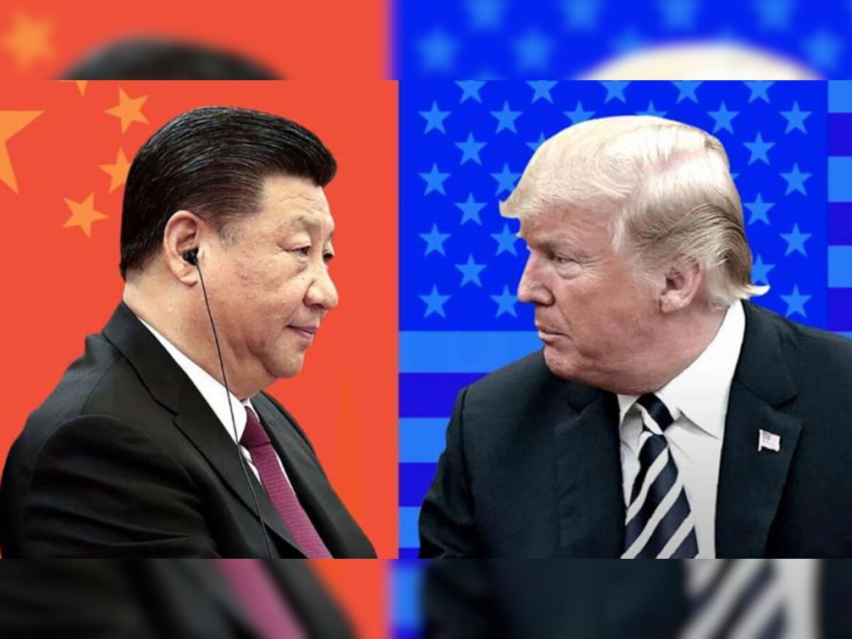 बाईं तरफ चीन के राष्ट्रपति शी जिनपिंग और दाईं तरफ अमेरिकी राष्ट्रपति डोनाल्ड ट्रंप