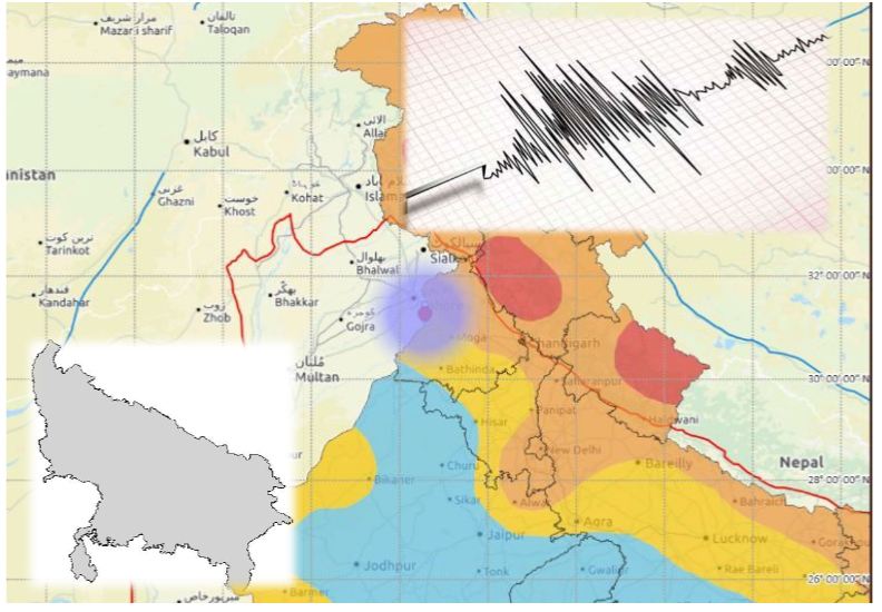 भूकंप के सूक्ष्म अध्ययन के चयनित क्षेत्रों में उत्तर प्रदेश के कई जिले शामिल