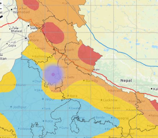 भूकंप के झटके से रोहतक कांपा, NCR में छोटे अंतराल के बाद फिर लगे झटके