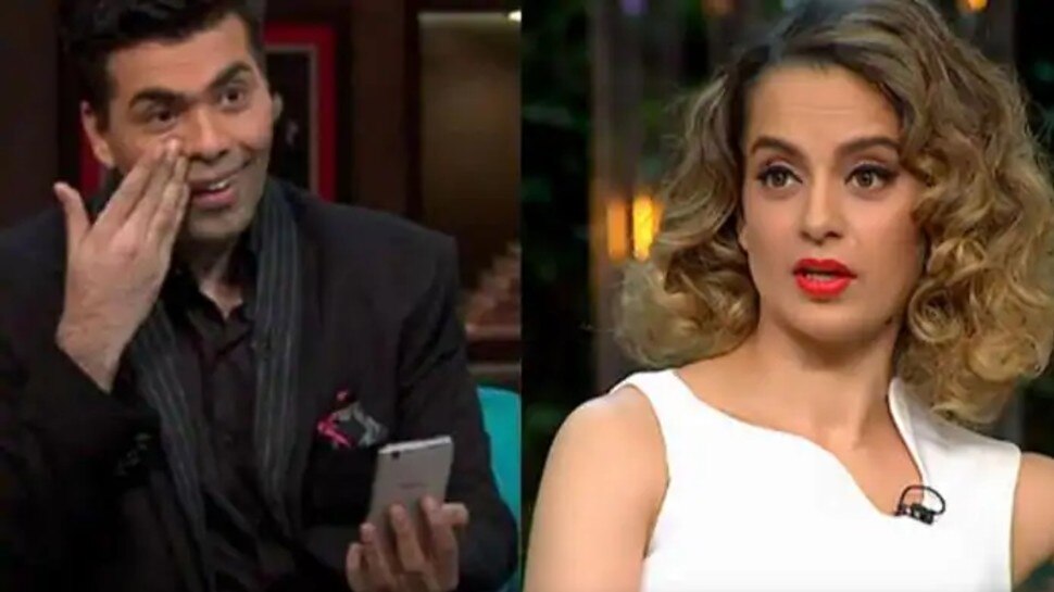 करण जौहर ‘नेपोटिज्म का झंडाबरदार’ Kangana Ranaut Karan Johar
