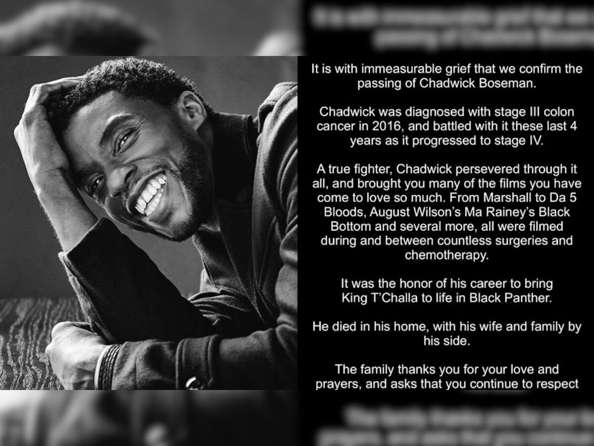 Chadwick Boseman के आखिरी पोस्ट ने बनाया रिकॉर्ड, ट्विटर पर मिले सबसे ज्यादा लाइक