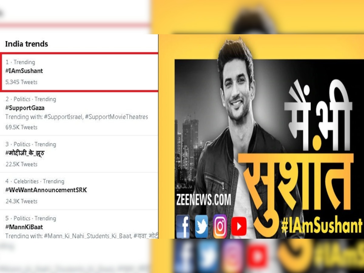 #IAMSushant: सुशांत के लिए सबसे बड़ा डिजिटल आंदोलन, ट्विटर पर बना नंबर-1