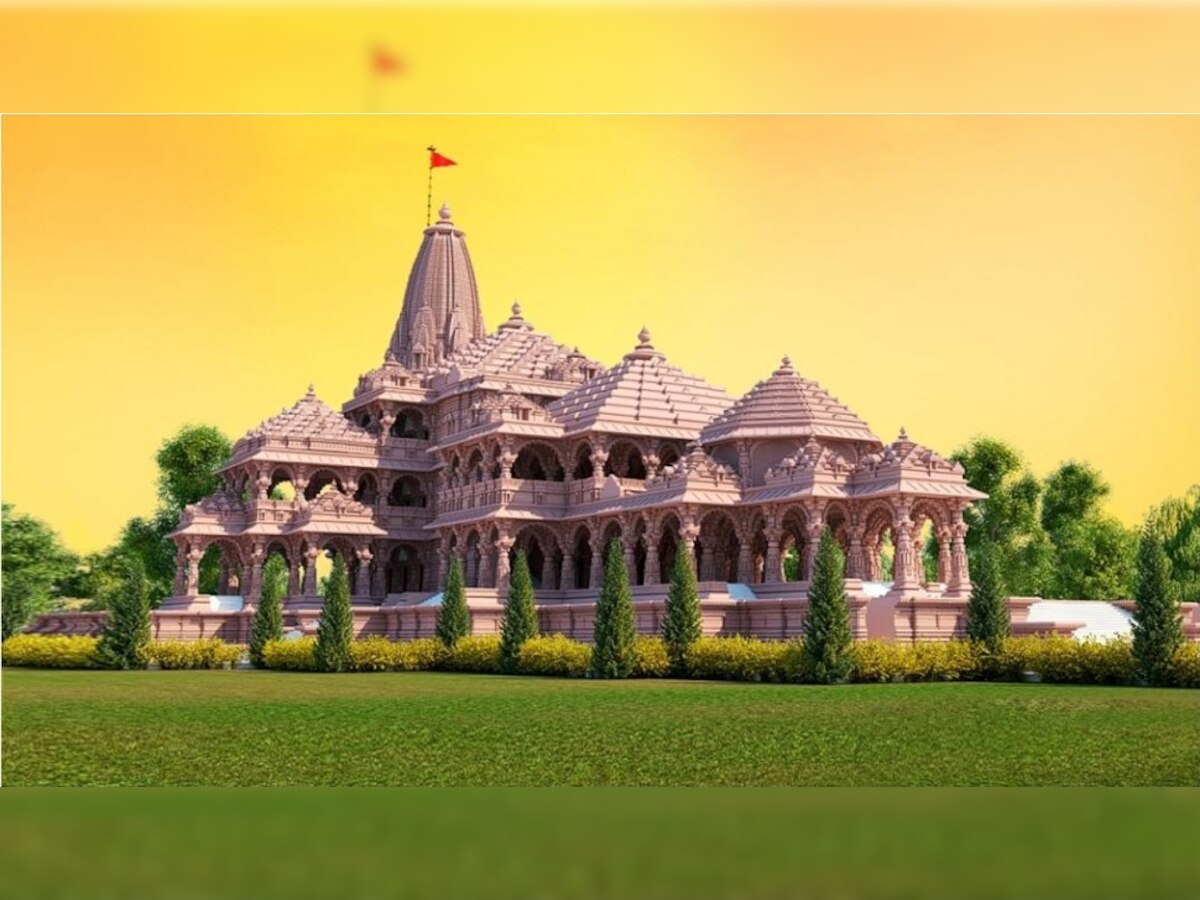  अयोध्या राम मंदिर का कम्प्यूटराइज्ड ग्राफिक.