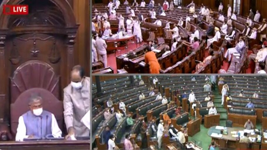 अपोज़ीशन के ज़बरदस्त हंगामे के बावजूद राज्यसभा में पास हुआ किसान बिल