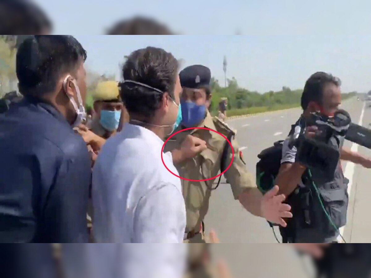 राहुल ने पकड़ी पुलिस वाले की कॉलर, रवि किशन बोले- राजकुमार को कानून तोड़ने का हक है