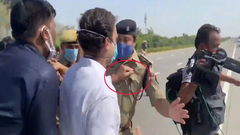 राहुल ने पकड़ी पुलिस वाले की कॉलर, रवि किशन बोले- राजकुमार को कानून तोड़ने का हक है