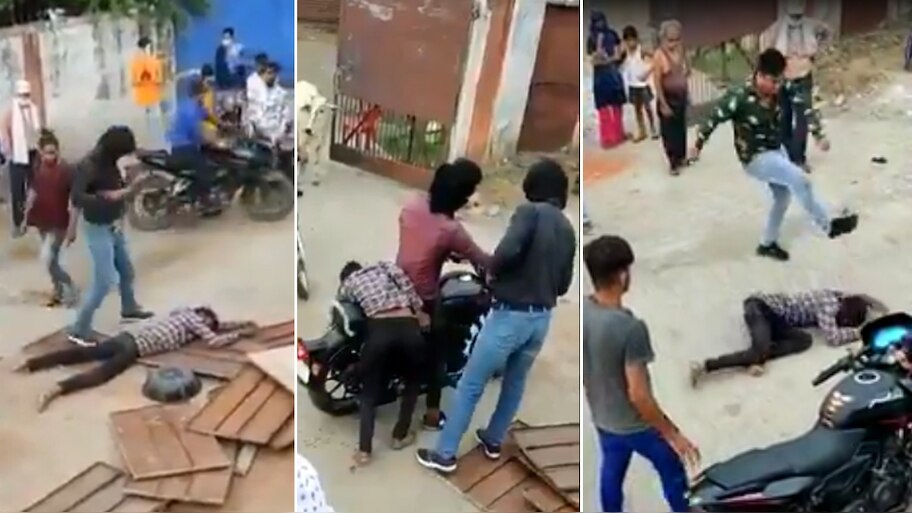 VIDEO: टक्कर के बाद ऑटो ड्राइवर की बेरहमी से की पिटाई, बेहोश होने पर भी मारते रहे गुंडे