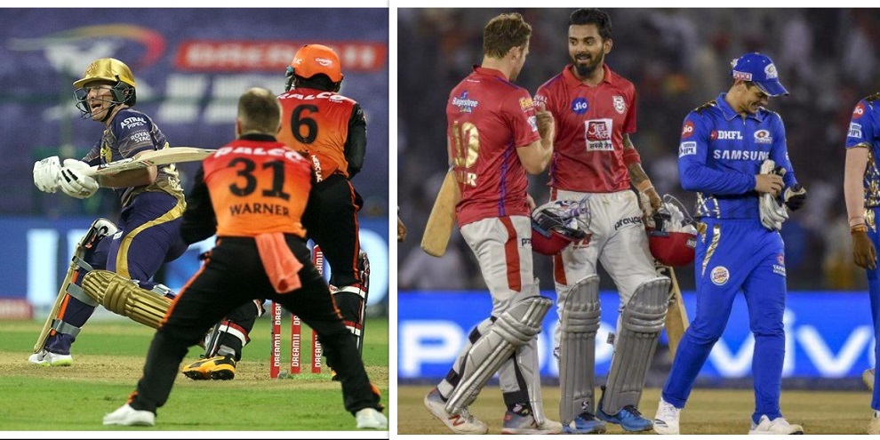 IPL 2020: ସୁପର ସଣ୍ଡେର ସୁପର ଫାଇଟରେ ହାଇଦ୍ରାବାଦ-କୋଲକାତା, ମୁମ୍ବାଇ-ପଞ୍ଜାବ ମୁହାଁମୁହିଁ IPL 2020: ସୁପର ସଣ୍ଡେର ସୁପର ଫାଇଟରେ ହାଇଦ୍ରାବାଦ-କୋଲକାତା, ମୁମ୍ବାଇ-ପଞ୍ଜାବ ମୁହାଁମୁହିଁ