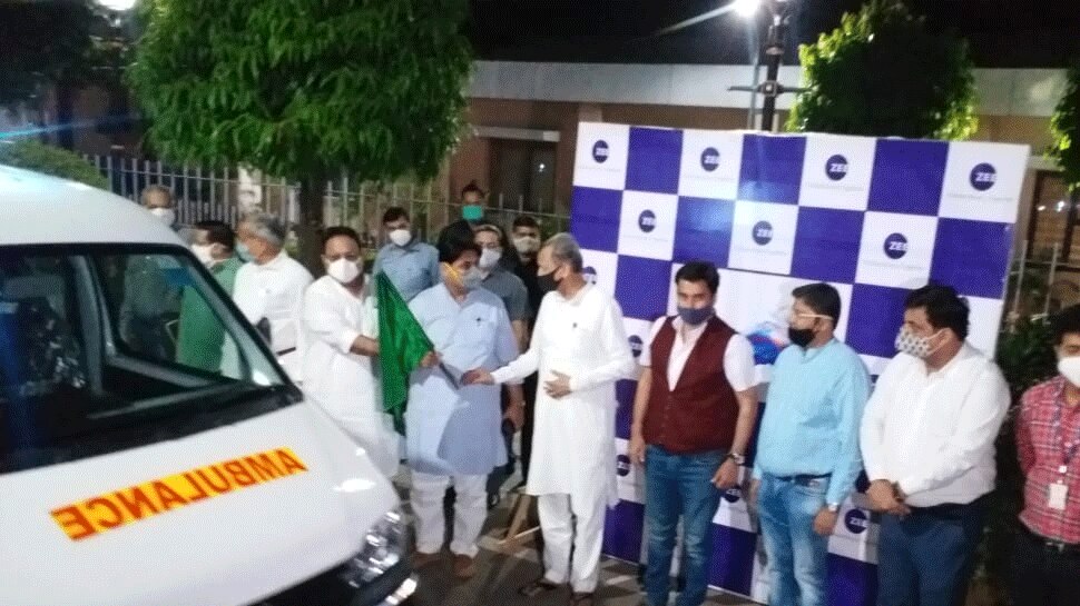 ज़ी एंटरटेनमेंट एमडी और CEO का जताया आभार ZEEL handed over 20 ambulances with 4000 PPE kits to Rajasthan see photos