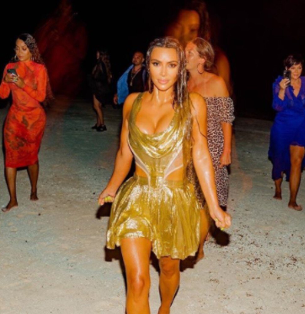 kim kardashian 40th birthday outfit