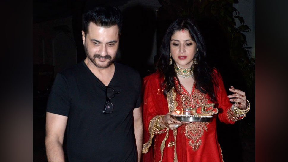 महिप कपूर के साथ संजय कपूर Sanjay Kapoor with Maheep Kapoor