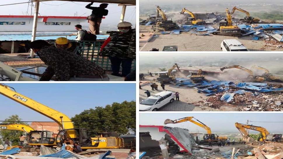कम्प्यूटर बाबा के अवैध ठिकाने पर इंदौर नगर निगम का चला बुल्डोजर, बाबा भी गिरफ्तार कम्प्यूटर बाबा के अवैध ठिकाने पर इंदौर नगर निगम का चला बुल्डोजर, बाबा भी गिरफ्तार