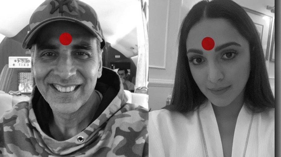 कियारा और आक्षय का 'लक्ष्मी' लुक kiara and akshay