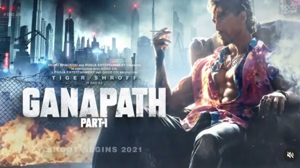 Tiger Shroff released first look of 'Ganpat' | 'गणपत' के First Look से  इंटरनेट पर छाए Tiger Shroff, देखिए VIDEO | Hindi News, बॉलीवुड
