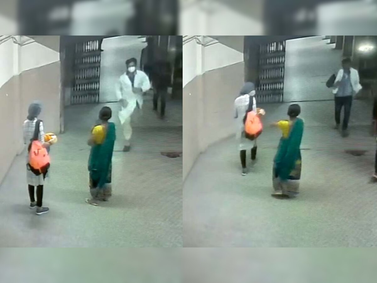 CCTV में कैदः- बच्चे को अपने साथ ले जाती महिला