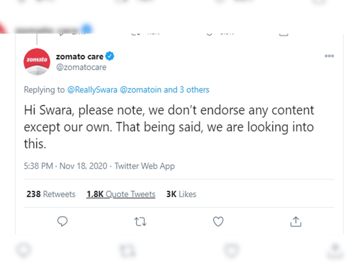 Arnab Goswami fans threaten to boycott Zomato after Swara Bhaskar asks