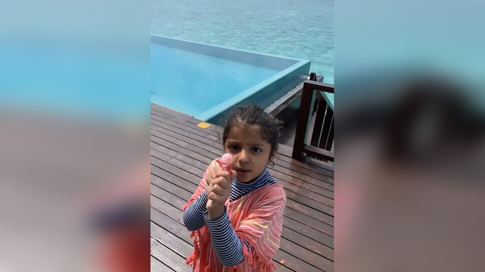 बेटी ग्रेसिया की शरारत Suresh raina Daughter Gracia Raina