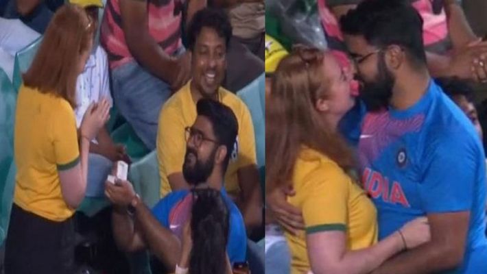 Team India का फैन Australian हसीना के आगे हुआ 'Clean Bowled', देखें Viral Video