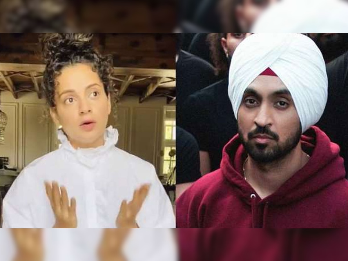 Diljit Dosanjh पर फूटा Kangana Ranaut का गुस्सा, बोलीं- 'करण जौहर के पालतू' 