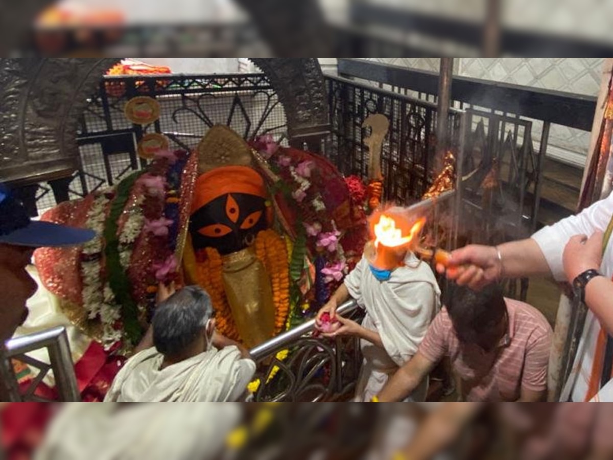 Kalighat Kali Temple Goddess Kali worship Devi is in waking state ...