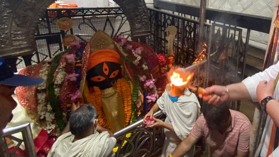 Kalighat Kali Temple Goddess Kali worship Devi is in waking state ...