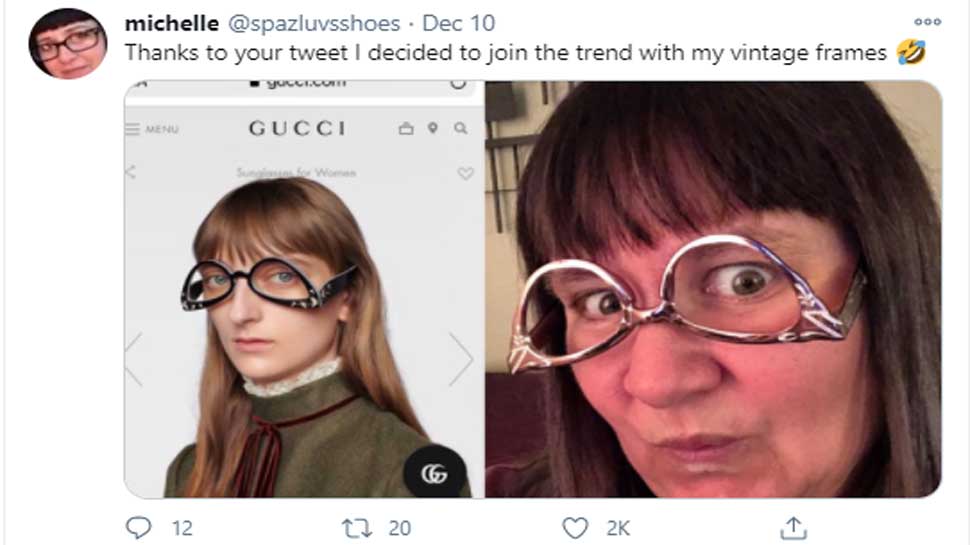 gucci upside down sunglasses