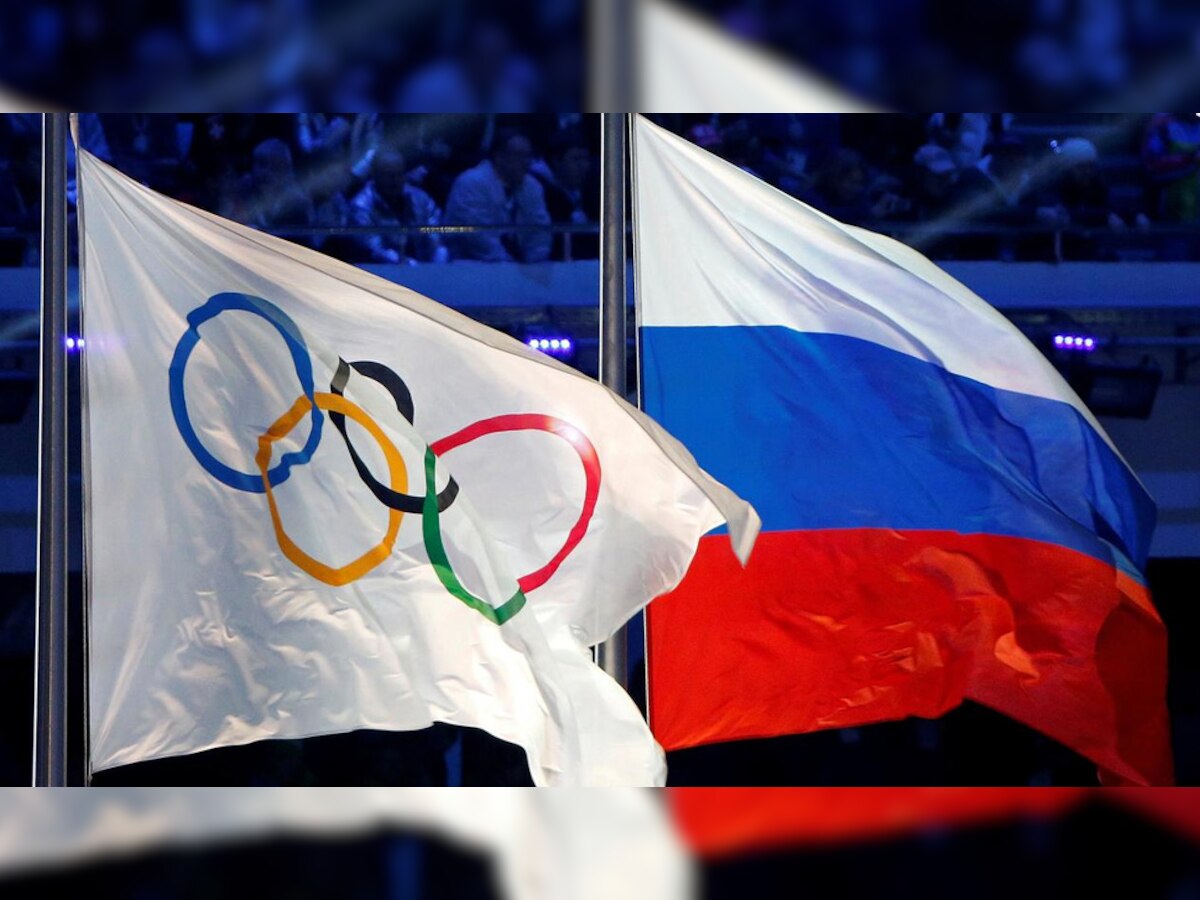 ओलंपिक और रूस का ध्वज (फोटो-Reuters)