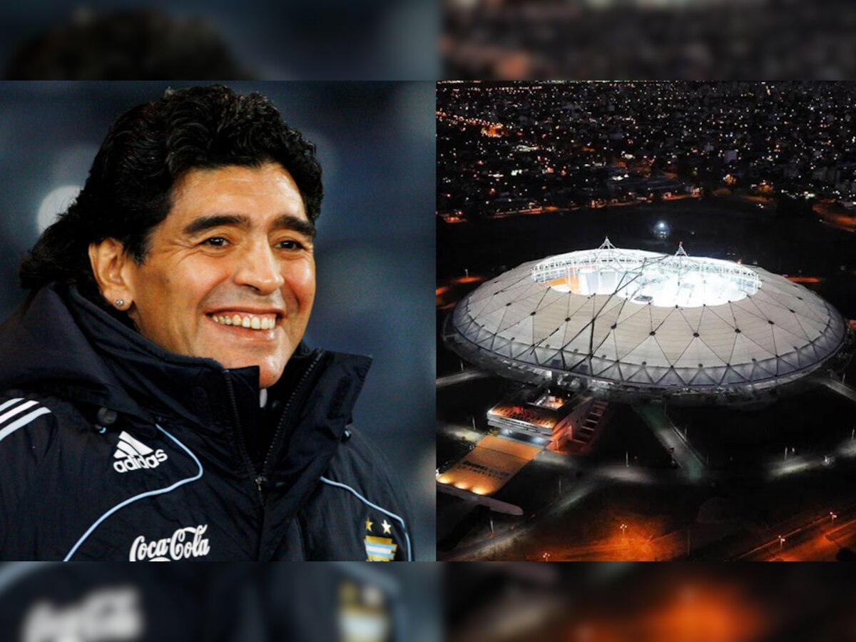 डिएगो माराडोना और सियोदाद डी ला प्लाटा स्टेडियम (फाइल फोटो)