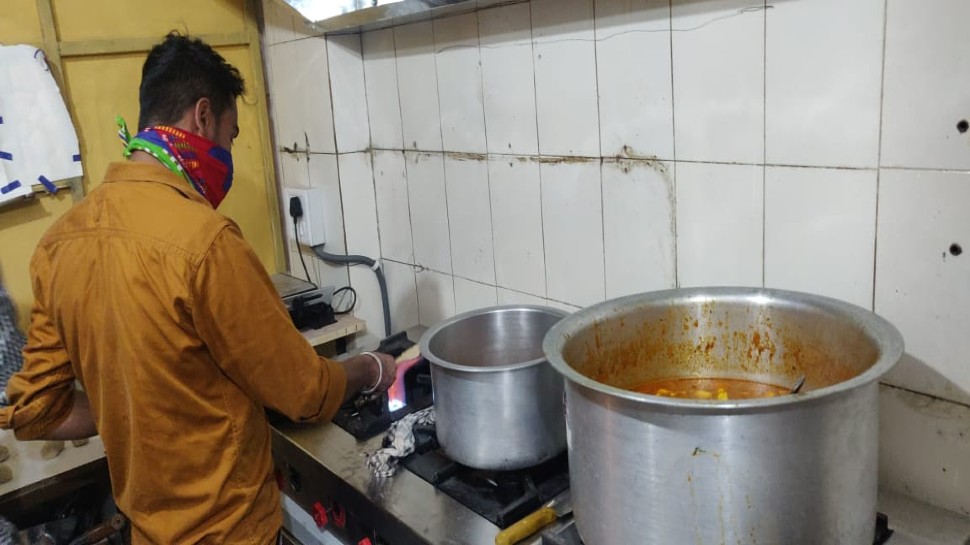 This is how the new Baba ka Dhaba Kitchen looks
