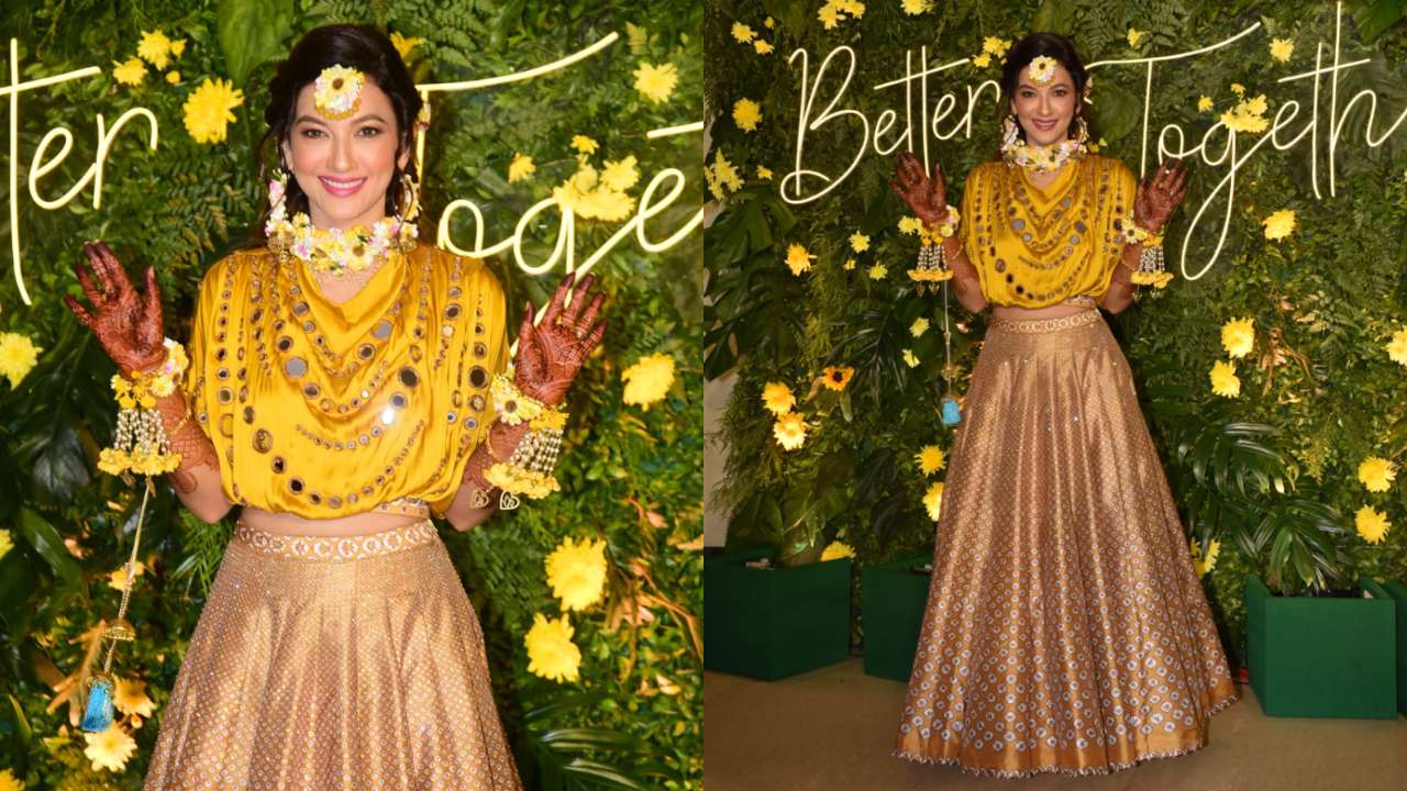बेहद क्यूट है ये जोड़ी Gauahar Khan Sangeet Ceremony photos