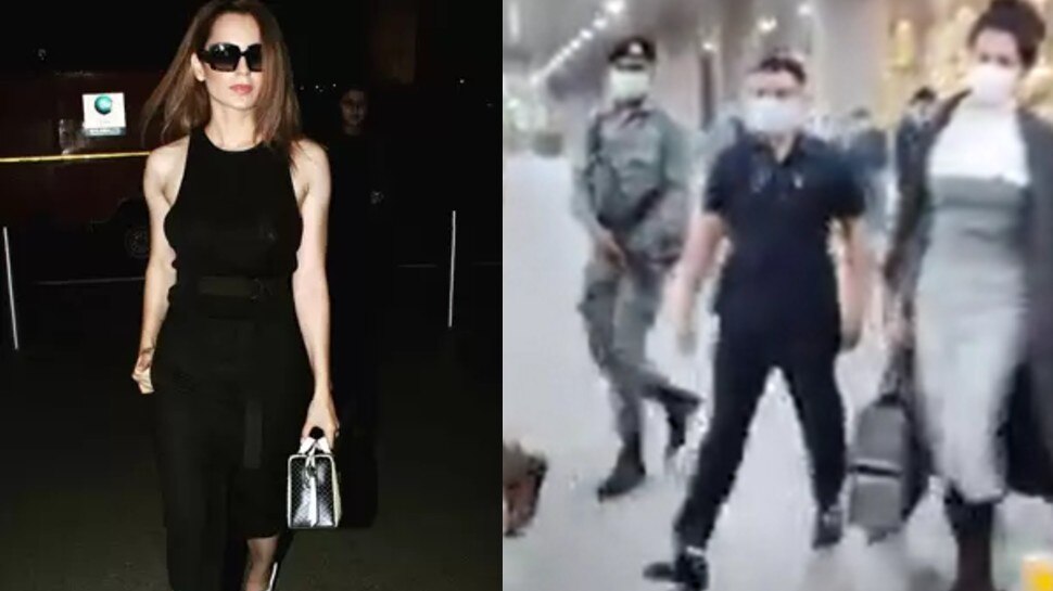 सावधान! फिर से पंगा लेने मुंबई पहुचीं Kangana Ranaut, एयरपोर्ट पर सिक्योरिटी से घिरी दिखीं एक्ट्रेस सावधान! फिर से पंगा लेने मुंबई पहुचीं Kangana Ranaut, एयरपोर्ट पर सिक्योरिटी से घिरी दिखीं एक्ट्रेस