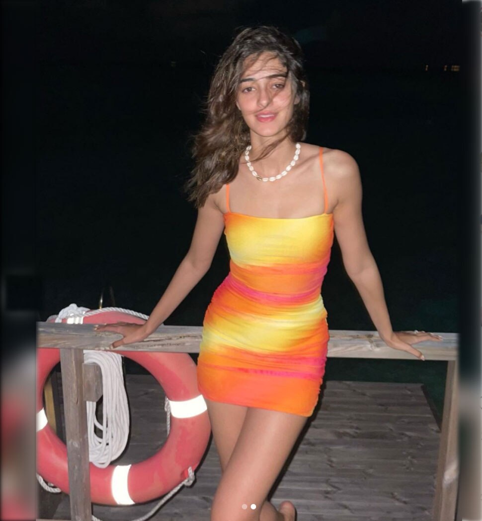 Ananya Panday posed in a sunflower style bikini and wowed fans Funny Jokes Ananya Panday New Year Bikini Photos
